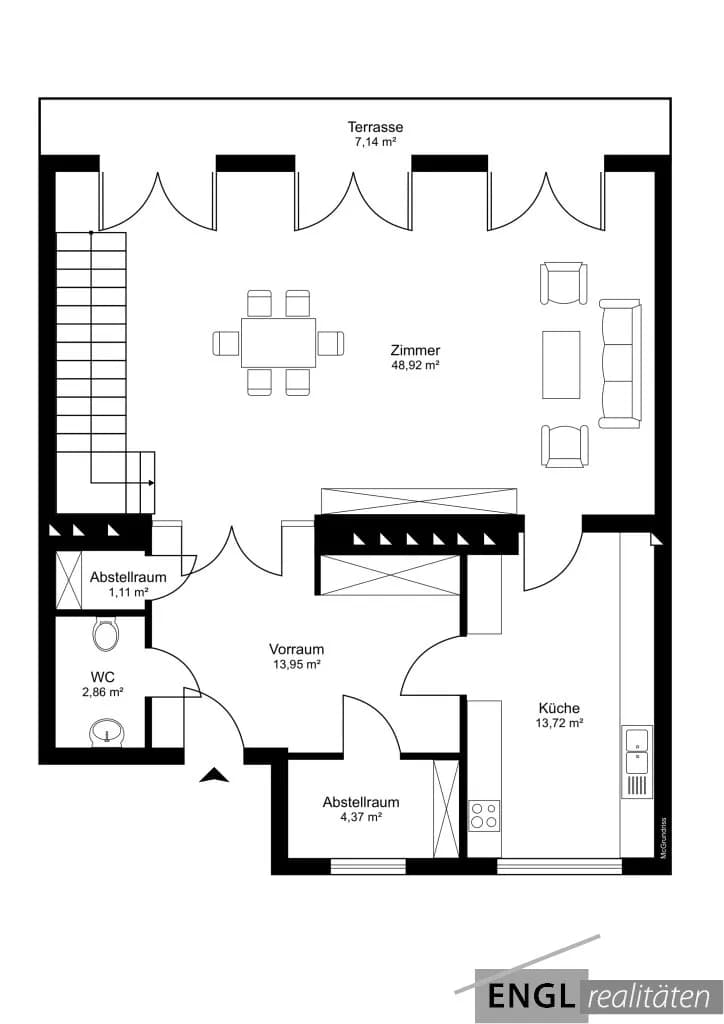 2-Zimmer-Wohnung mieten in Wien – 165 m², € 3.700 – Bild 24 von 24