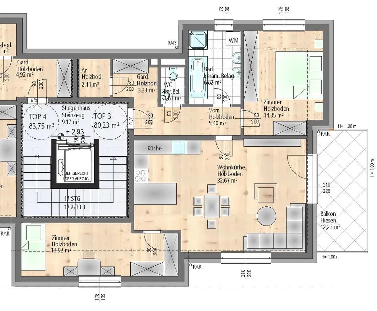 3-Zimmer-Wohnung kaufen in Wien – 80,23 m², € 509.000