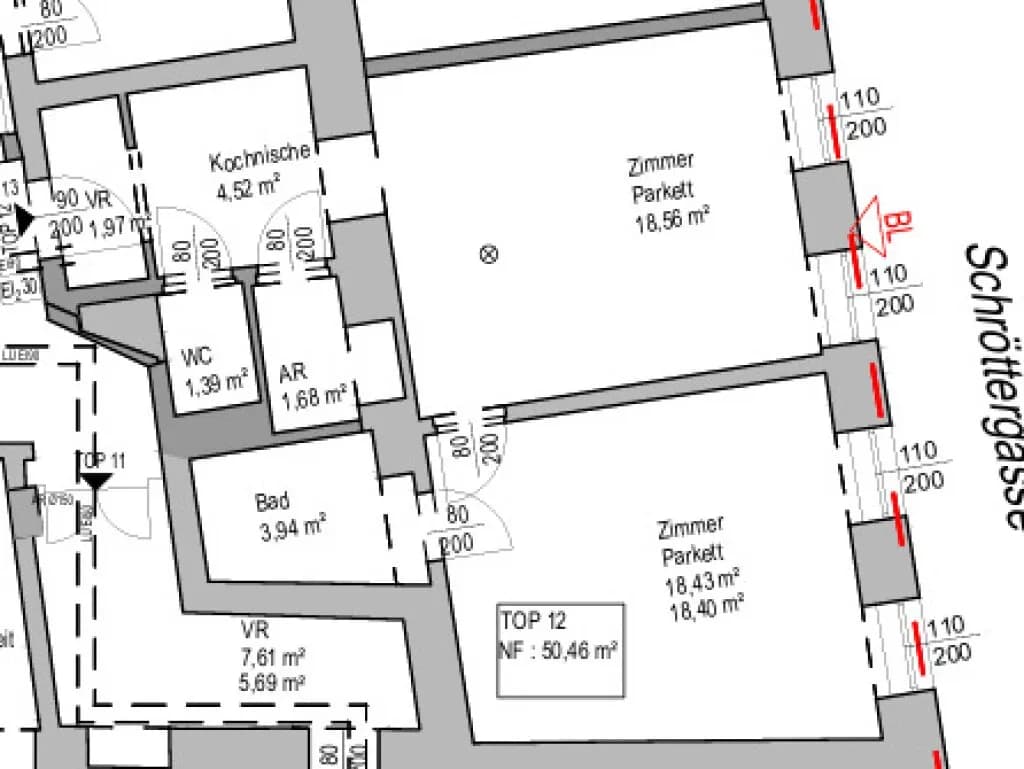 2-Zimmer-Wohnung kaufen in Wien – 50,36 m², € 289.000 – Bild 8 von 8