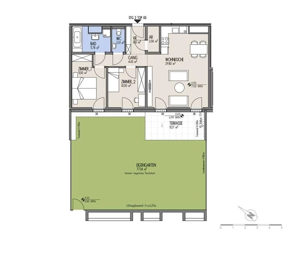 3-Zimmer-Wohnung kaufen in Wien – 68,69 m², € 394.000 – Bild 2 von 20