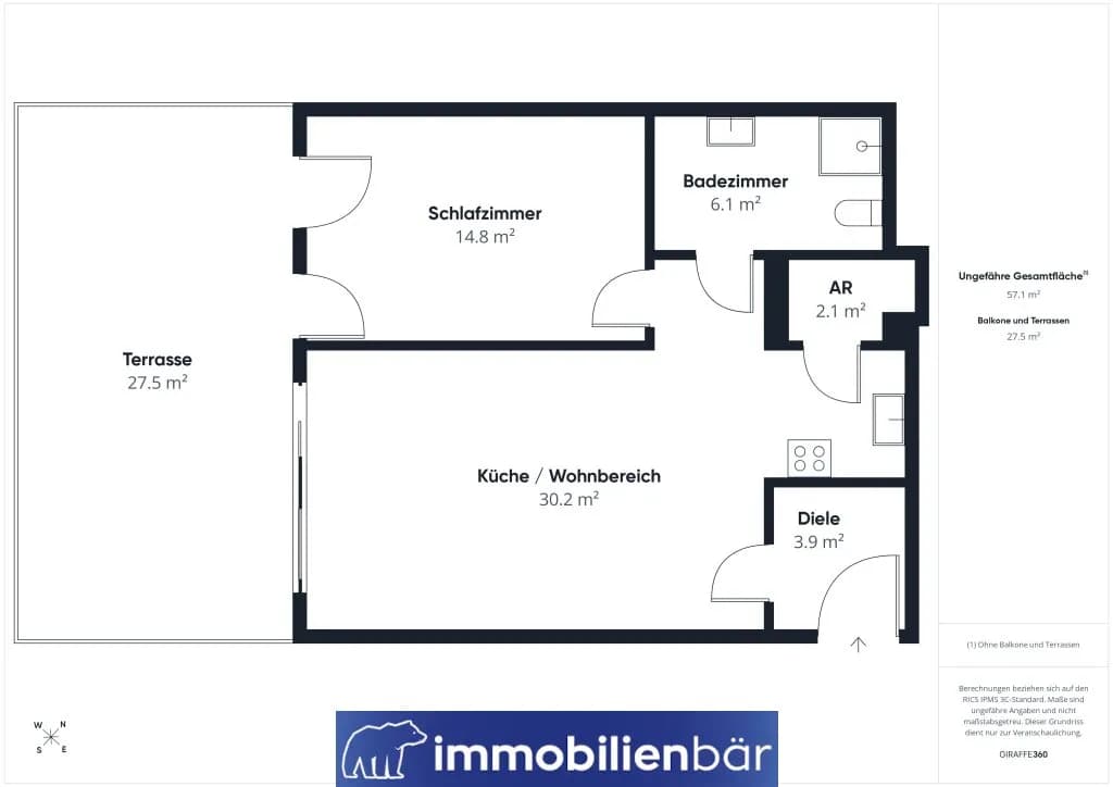 2-Zimmer-Wohnung kaufen in Grieskirchen – 57,07 m², € 219.000 – Bild 20 von 20