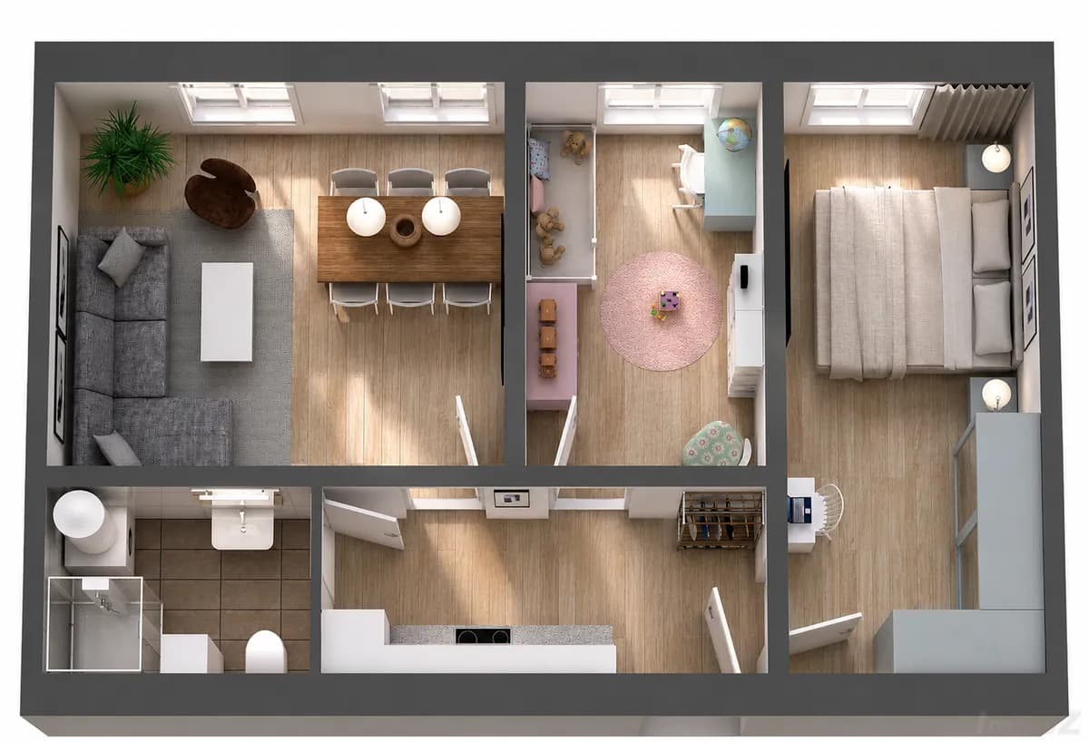 3-Zimmer-Wohnung kaufen in Graz – 51,27 m², € 110.000 – Bild 1 von 11