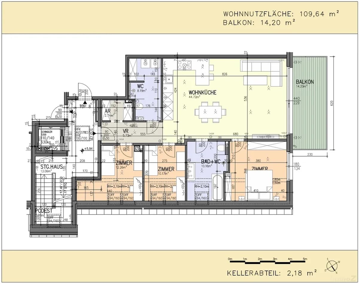 4-Zimmer-Wohnung kaufen in Wien – 109,64 m², € 820.000 – Bild 22 von 22