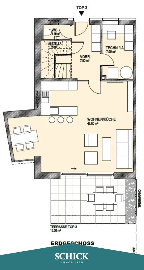 4-Zimmer-Wohnung mieten in Villach – 117 m², € 2.380 – Bild 31 von 32
