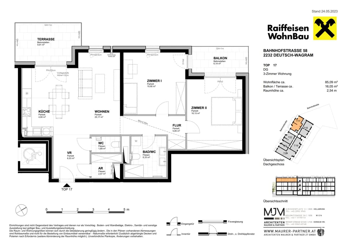3-Zimmer-Wohnung kaufen in Gänserndorf – 85,09 m², € 410.000 – Bild 3 von 3
