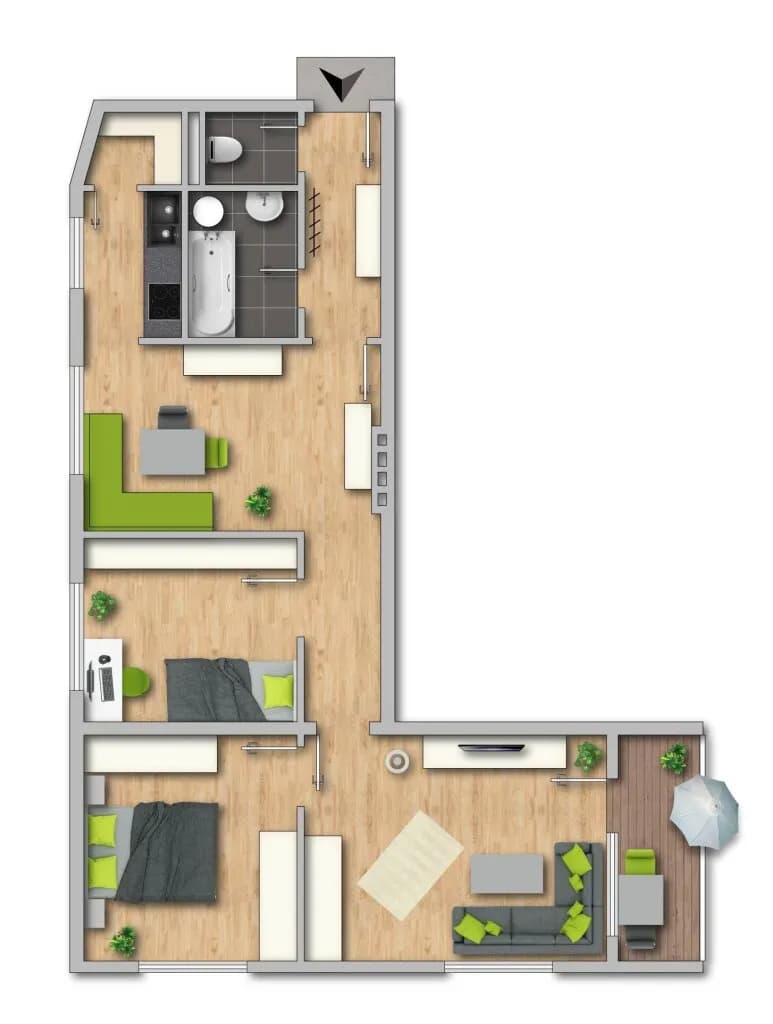 3-Zimmer-Wohnung kaufen in Gmunden – 83,25 m², € 239.000 – Bild 12 von 12
