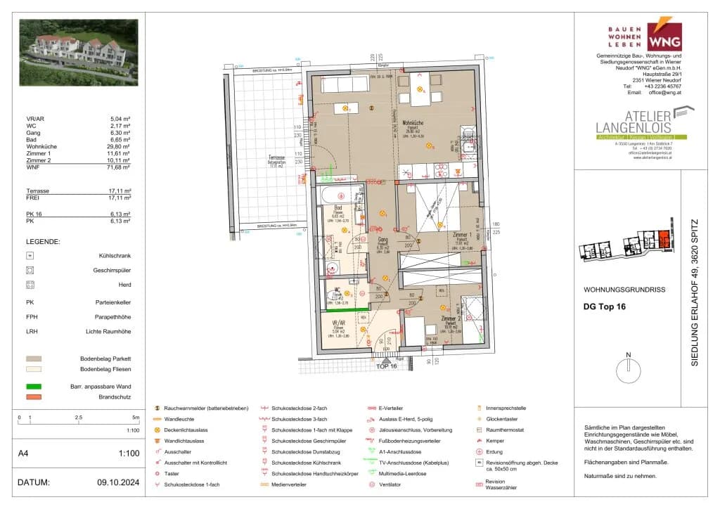 3-Zimmer-Wohnung mieten in Krems Land – 71,68 m², € 1.392 – Bild 13 von 18