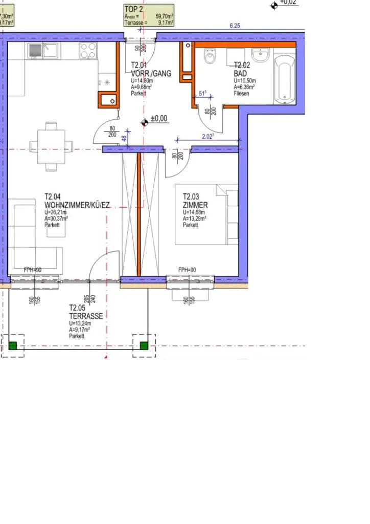2-Zimmer-Wohnung mieten in Graz – 59,7 m², € 755 – Bild 11 von 12