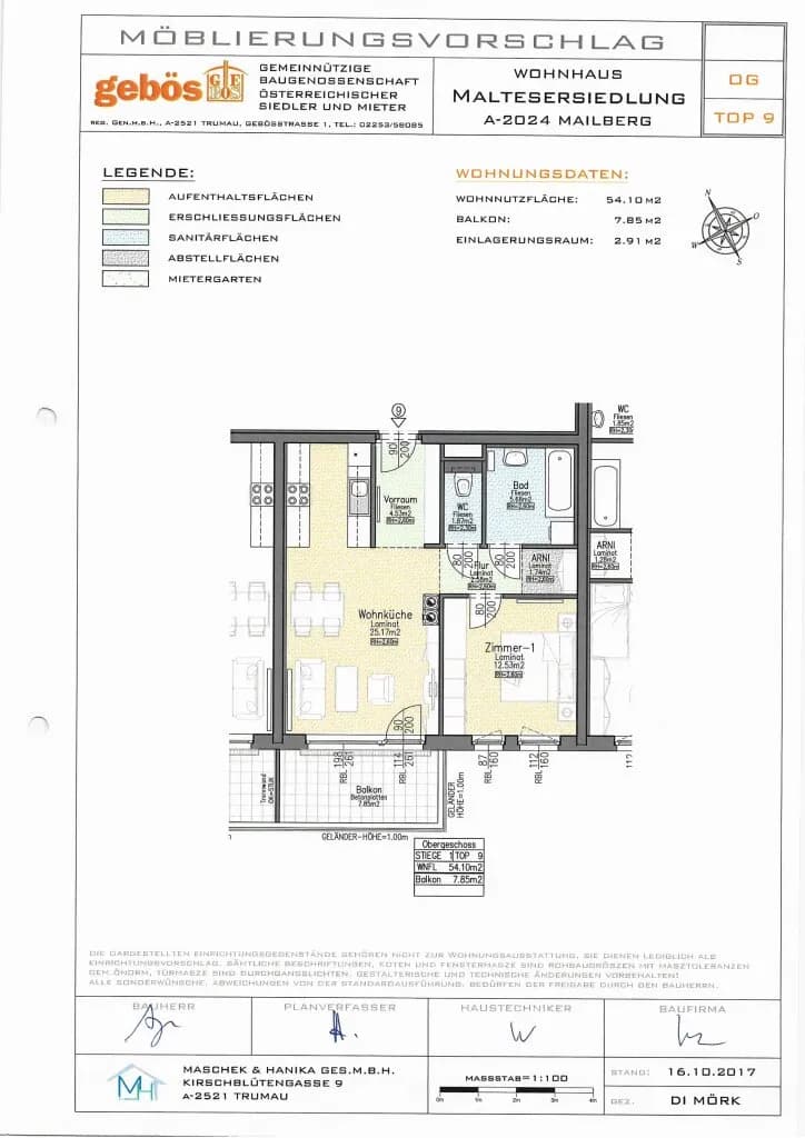 2-Zimmer-Wohnung mieten in Hollabrunn – 54 m², € 645 – Bild 14 von 14