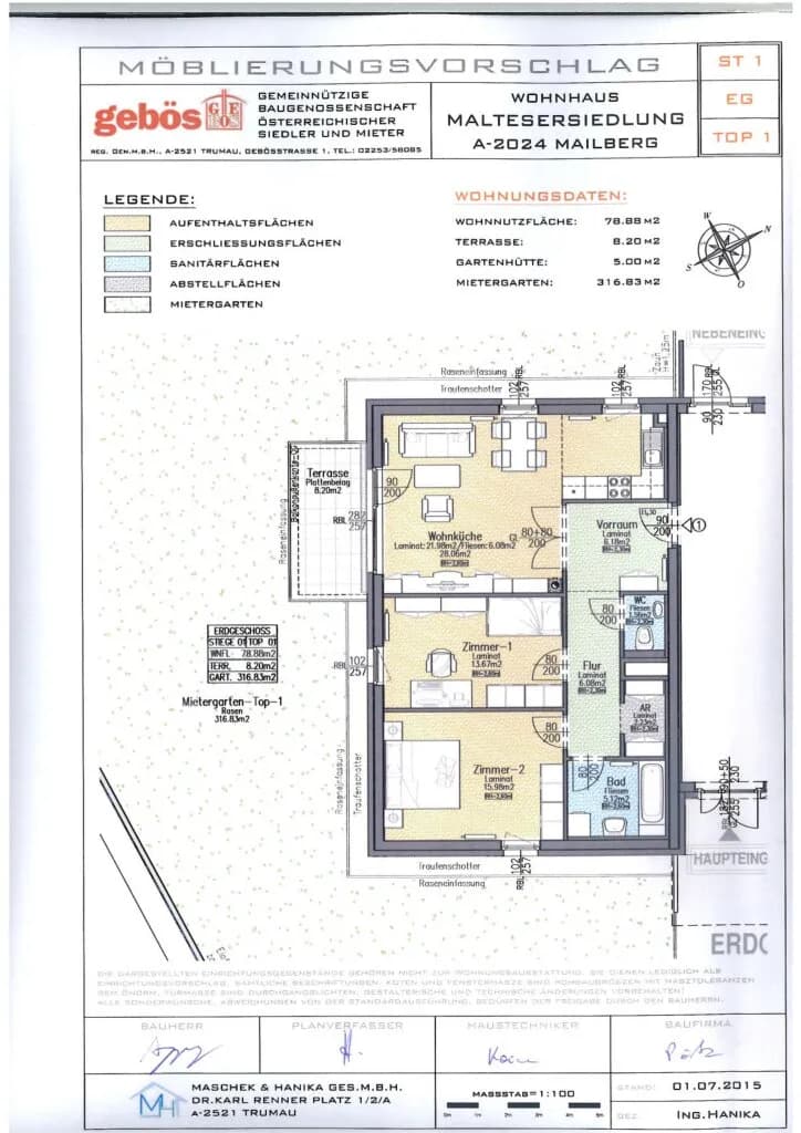 3-Zimmer-Wohnung mieten in Hollabrunn – 78,88 m², € 1.010 – Bild 18 von 19
