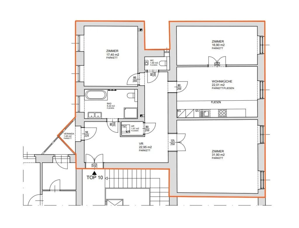 3-Zimmer-Wohnung mieten in Wien – 124,07 m², € 3.760 – Bild 26 von 27