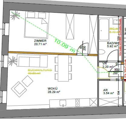 2-Zimmer-Wohnung mieten in Braunau am Inn – 60,67 m², € 750 – Bild 4 von 4