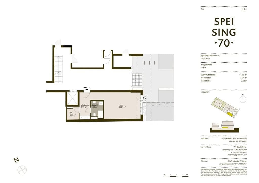 1-Zimmer-Gewerbeimmobilie kaufen in Wien – 45 m², € 360.000 – Bild 6 von 6