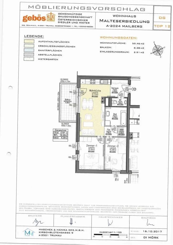 3-Zimmer-Wohnung mieten in Hollabrunn – 59,67 m², € 710 – Bild 19 von 19