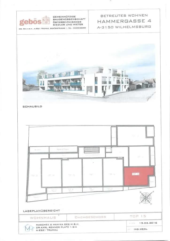 2-Zimmer-Wohnung mieten in Sankt Pölten Land – 52,69 m², € 760 – Bild 4 von 5