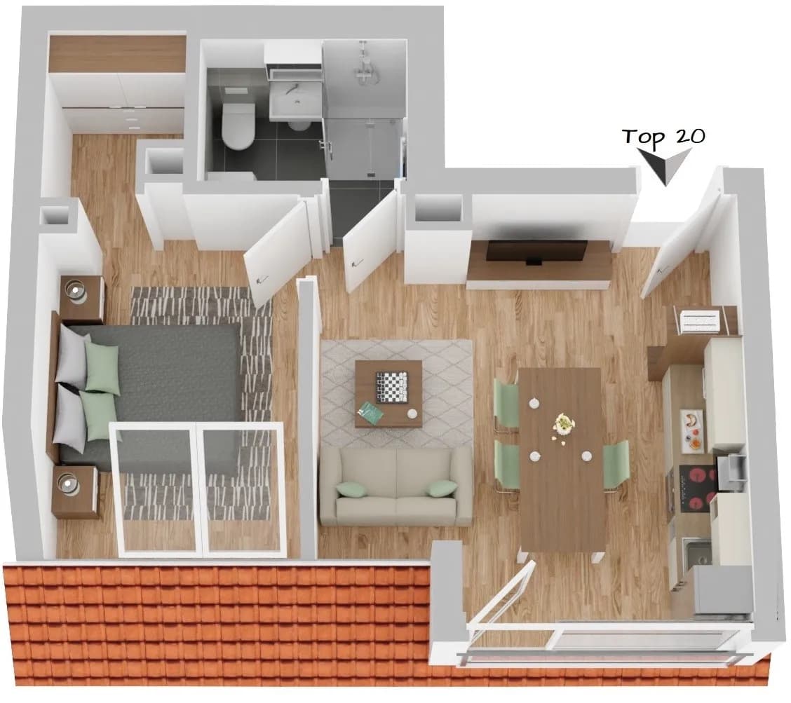 2-Zimmer-Wohnung kaufen in Wien – 33,8 m², € 205.472 – Bild 11 von 13