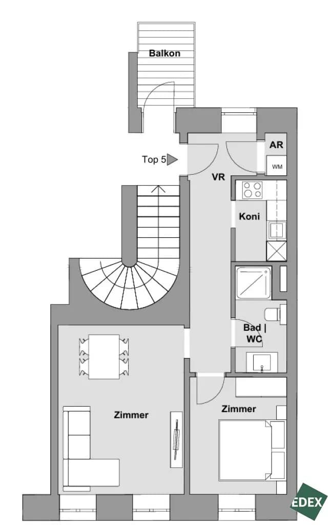 2-Zimmer-Wohnung kaufen in Wien – 49 m², € 410.000 – Bild 14 von 14