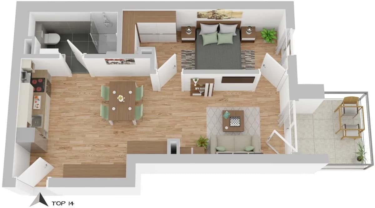 2-Zimmer-Wohnung kaufen in Wien – 43,7 m², € 284.246 – Bild 11 von 13