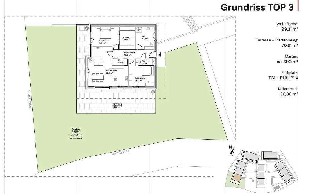 3-Zimmer-Wohnung kaufen in Graz – 100,12 m², € 748.552 – Bild 12 von 12