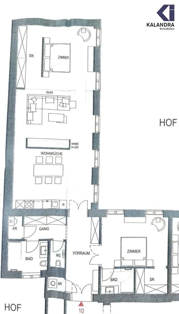 4-Zimmer-Wohnung mieten in Wien – 120,9 m², € 2.688 – Bild 7 von 34