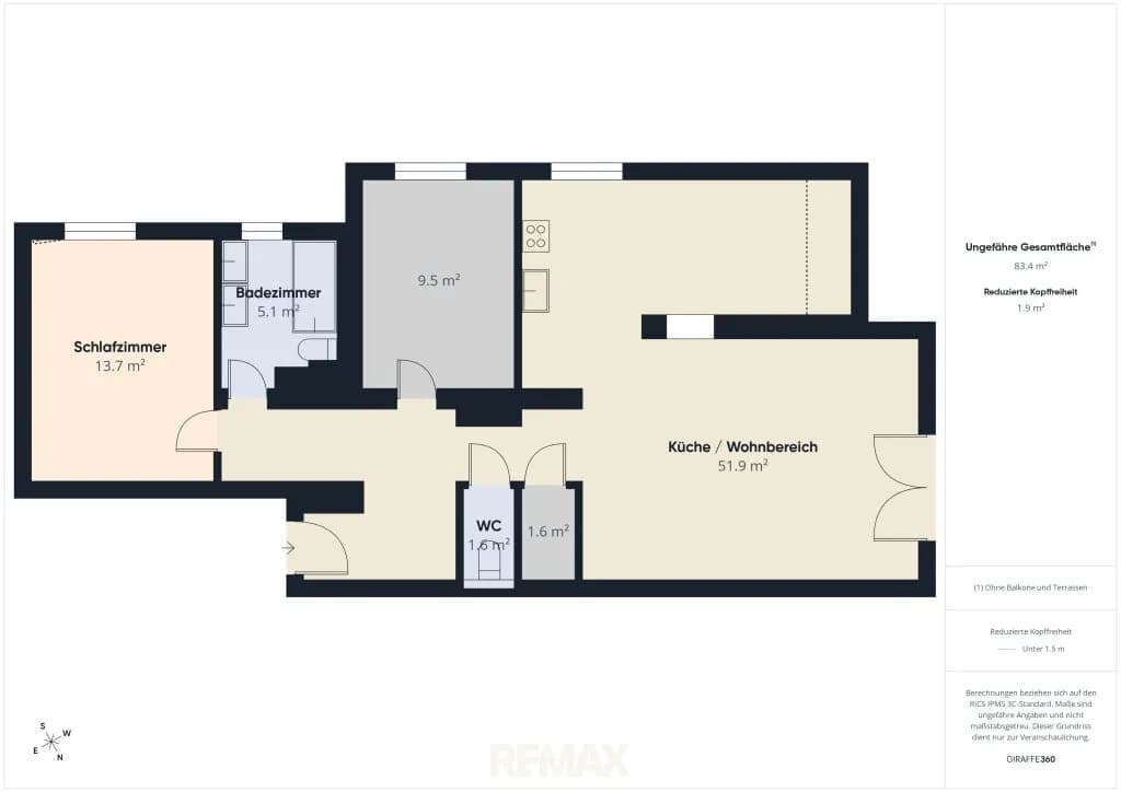 3-Zimmer-Immobilie mieten in Neusiedl am See – 82 m², € 1.200 – Bild 8 von 8