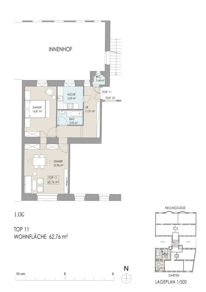 2-Zimmer-Wohnung kaufen in Wien – 62,76 m², € 469.000 – Bild 24 von 24