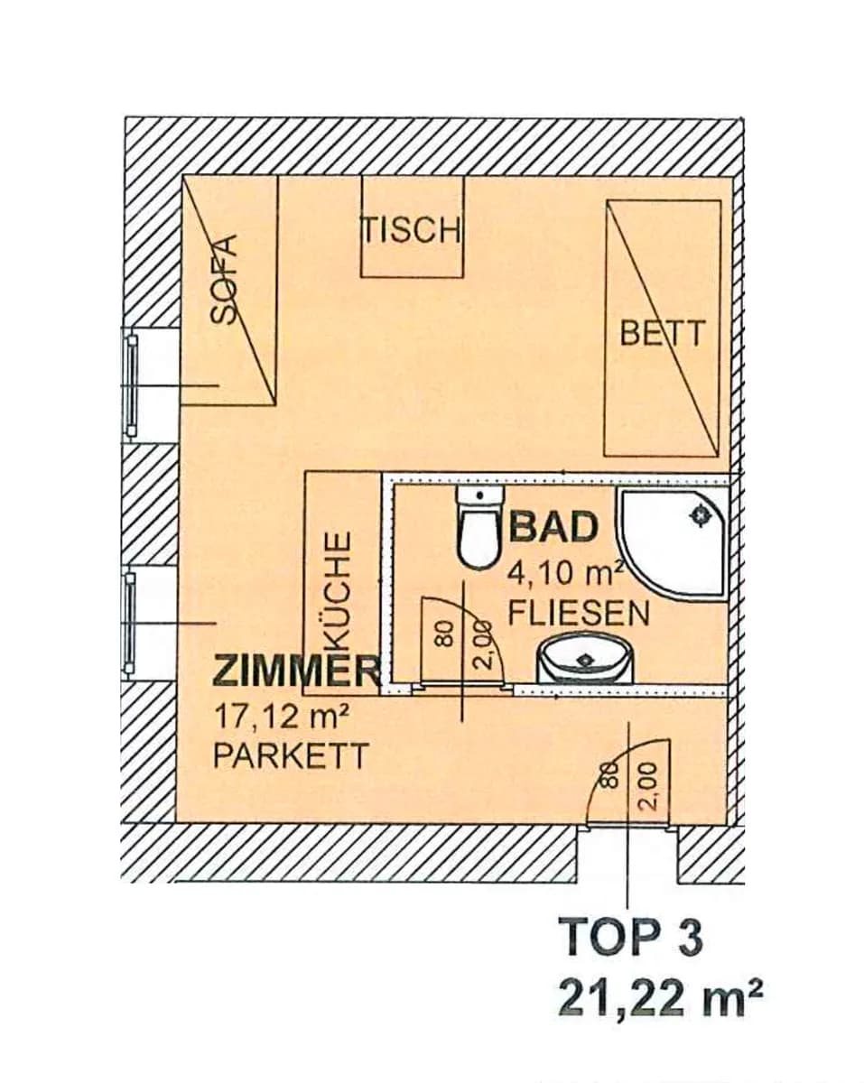 1-Zimmer-Wohnung mieten in Murtal – 21,22 m², € 299 – Bild 6 von 6