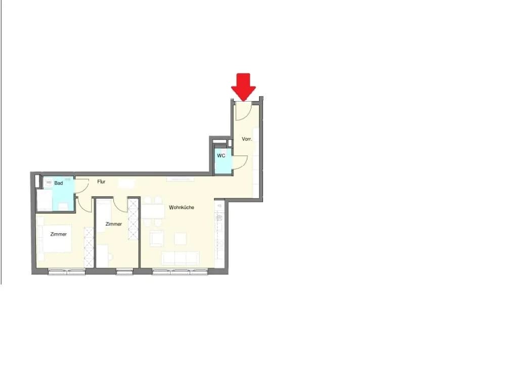 3-Zimmer-Wohnung mieten in Wien – 68,2 m², € 1.248 – Bild 11 von 11