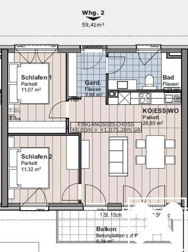 3-Zimmer-Wohnung kaufen in Tamsweg – 60 m², € 295.000 – Bild 6 von 6