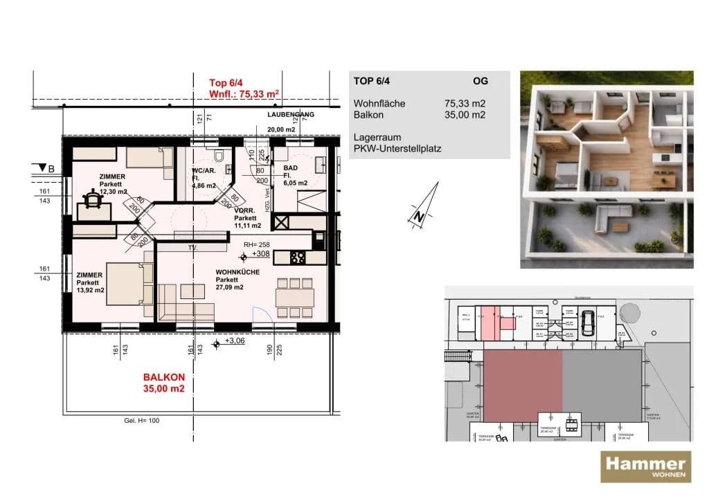 3-Zimmer-Wohnung kaufen in Leibnitz – 75 m², € 355.600 – Bild 14 von 14
