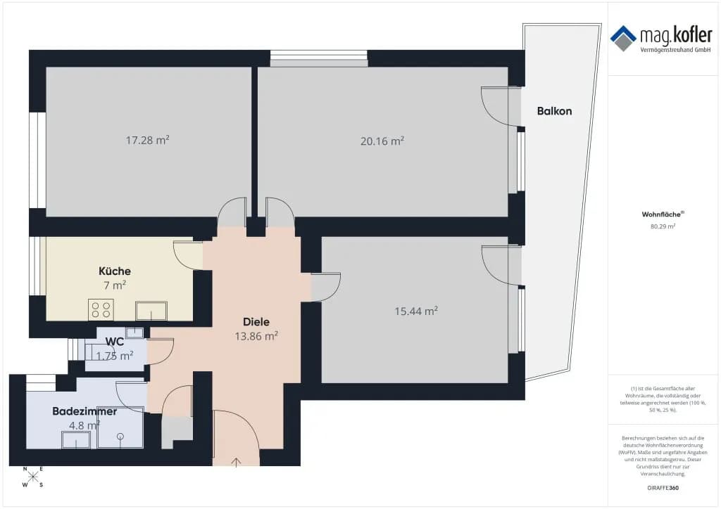 Wohnung kaufen in Dornbirn – 80,29 m², € 298.000 – Bild 17 von 17