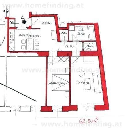 3-Zimmer-Wohnung mieten in Wien – 62,5 m², € 1.370 – Bild 9 von 9