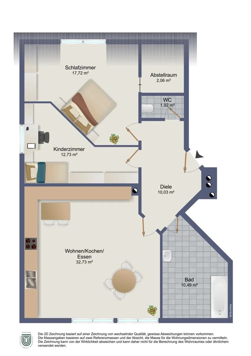 3-Zimmer-Wohnung mieten in Voitsberg – 87,7 m², € 820 – Bild 8 von 8