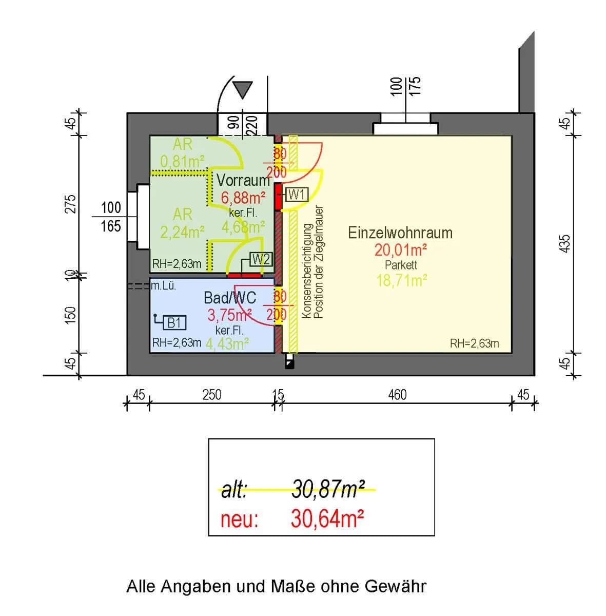 1-Zimmer-Wohnung kaufen in Wien – 30,64 m², € 199.000 – Bild 8 von 8