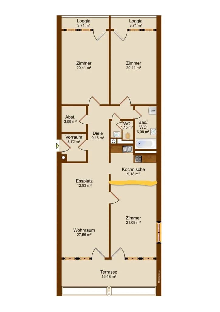4-Zimmer-Wohnung kaufen in Wien – 122 m², € 598.000 – Bild 14 von 14