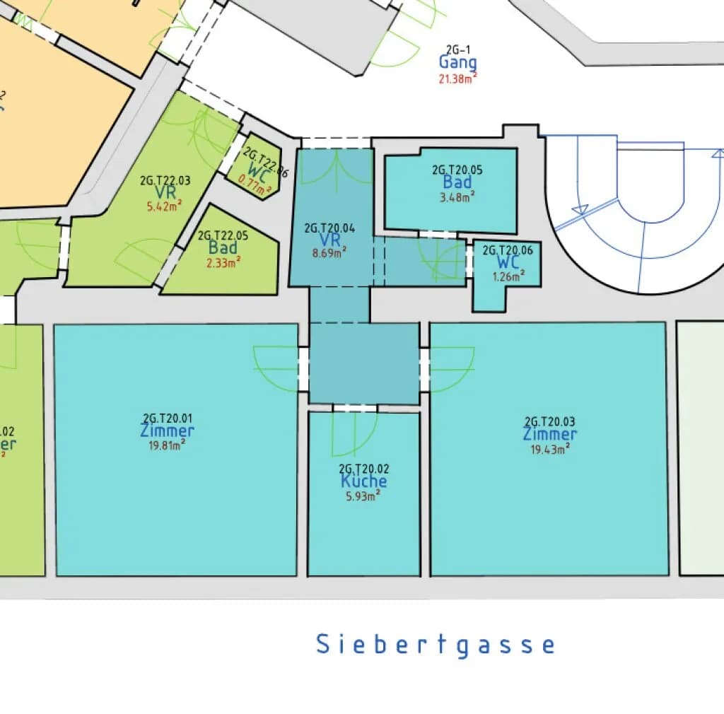 2-Zimmer-Wohnung mieten in Wien – 58,74 m², € 1.049 – Bild 12 von 12