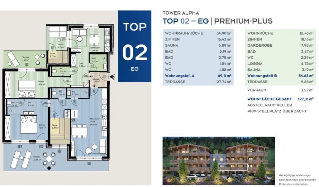 4-Zimmer-Wohnung kaufen in Liezen – 127,44 m², € 1.401.840 – Bild 7 von 8