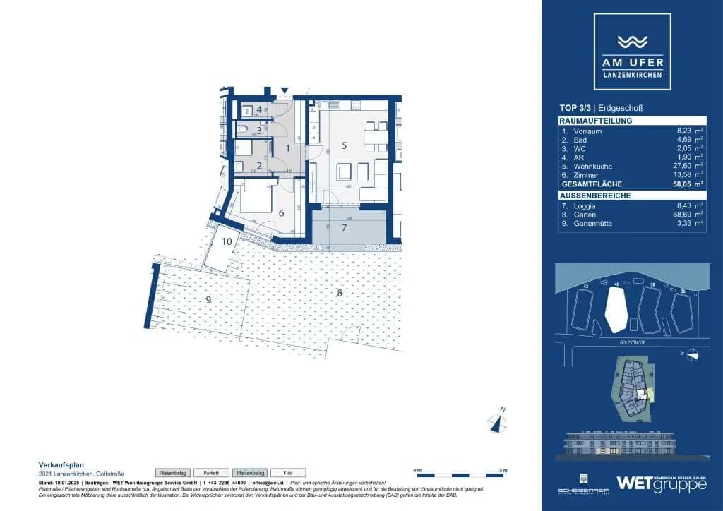 2-Zimmer-Wohnung kaufen in Wiener Neustadt Land – 57,95 m², € 270.900 – Bild 7 von 8