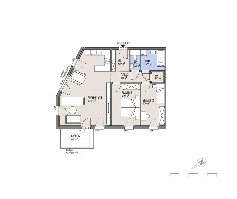 3-Zimmer-Wohnung kaufen in Wien – 80 m², € 430.000 – Bild 2 von 18