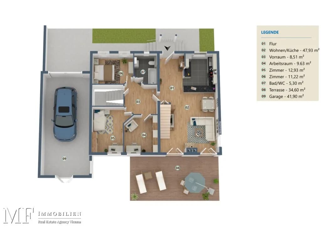 6-Zimmer-Haus kaufen in Gänserndorf – 187 m², € 698.000 – Bild 44 von 46