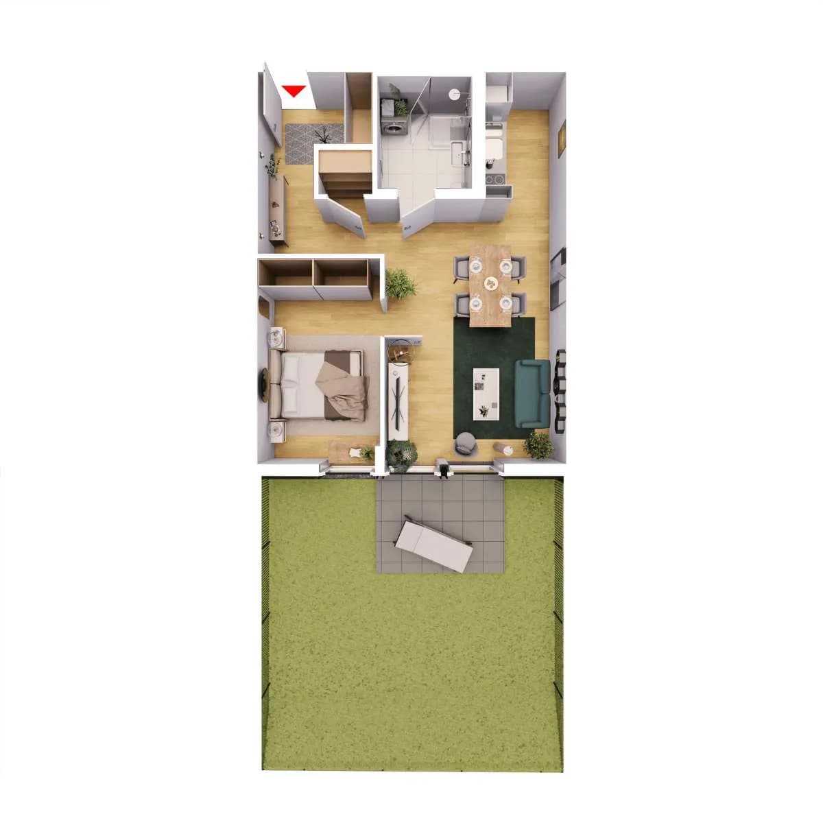2-Zimmer-Wohnung mieten in Amstetten – 55 m², € 845 – Bild 8 von 8