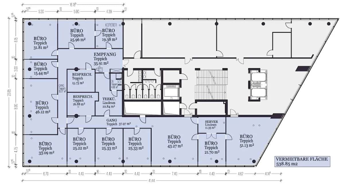 Gewerbeimmobilie mieten in Wien – 552 m², € 11.600 – Bild 4 von 4