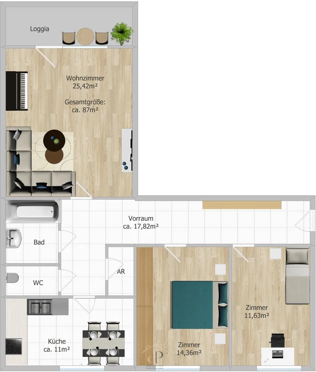3-Zimmer-Wohnung kaufen in Graz – 87 m², € 199.000 – Bild 9 von 9