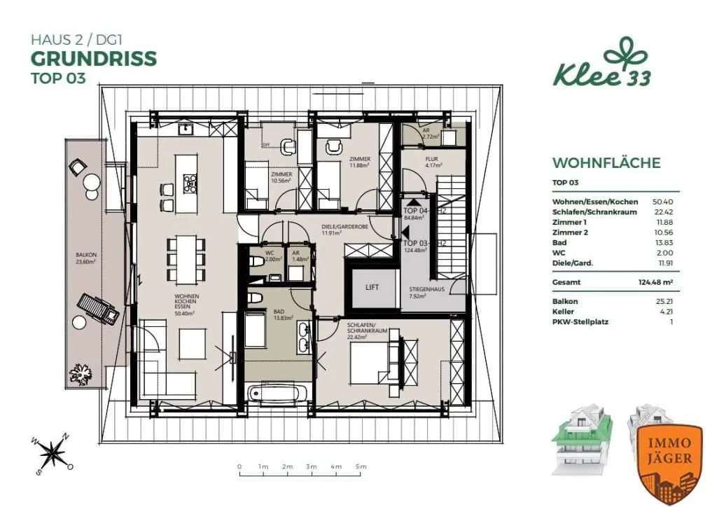 5-Zimmer-Wohnung kaufen in Linz – 124,34 m², € 1.159.100 – Bild 2 von 10
