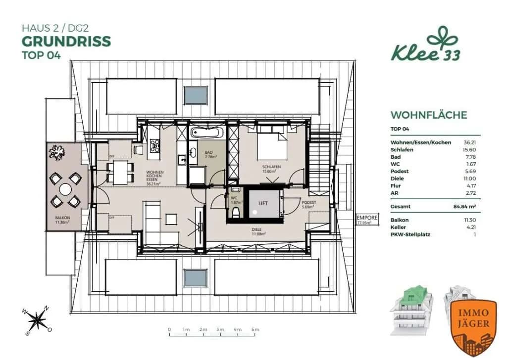 2-Zimmer-Wohnung kaufen in Linz – 84,84 m², € 769.200 – Bild 3 von 17
