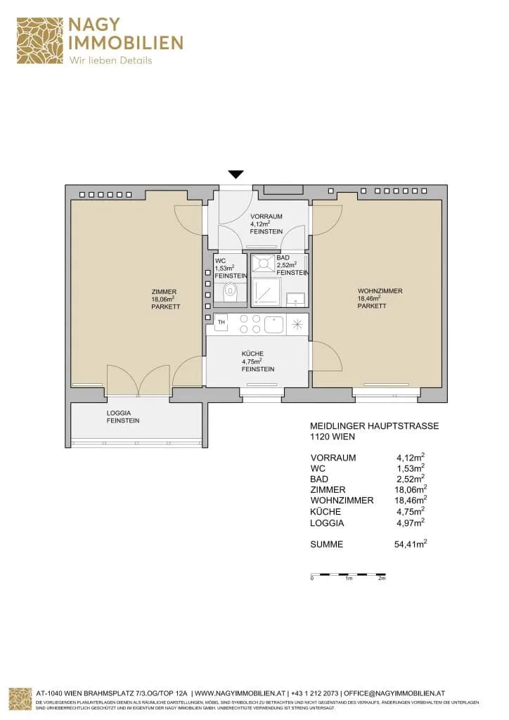 2-Zimmer-Wohnung mieten in Wien – 45,03 m², € 990 – Bild 28 von 28