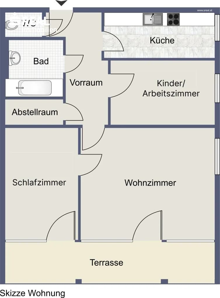 3-Zimmer-Wohnung kaufen in Wien – 79 m², € 380.000 – Bild 16 von 17