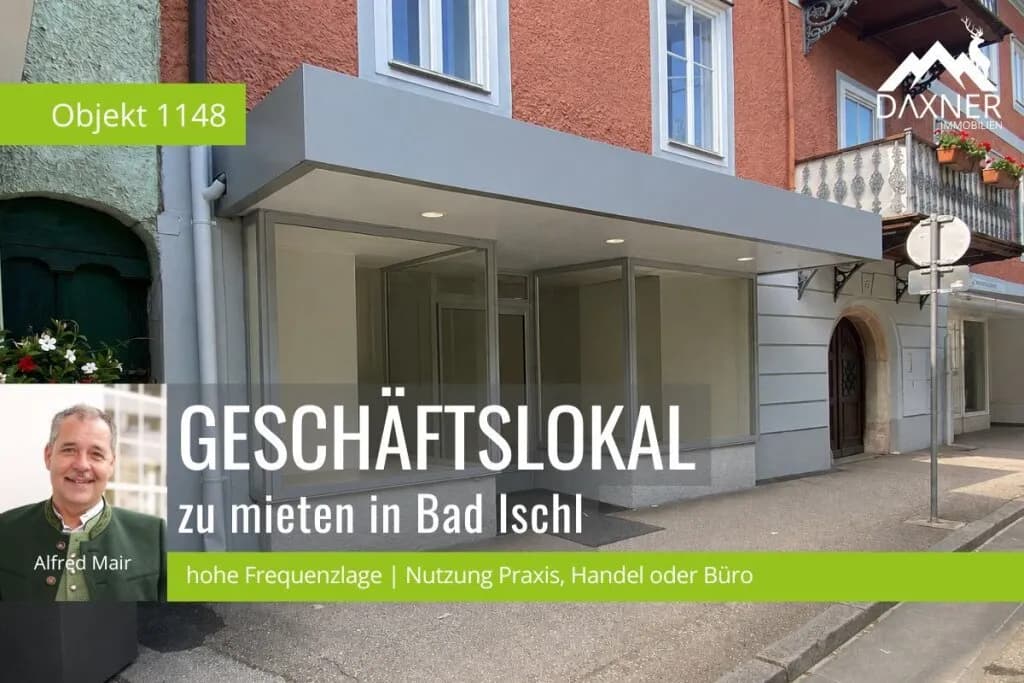Gewerbeimmobilie mieten in Gmunden – 70 m², € 1.108