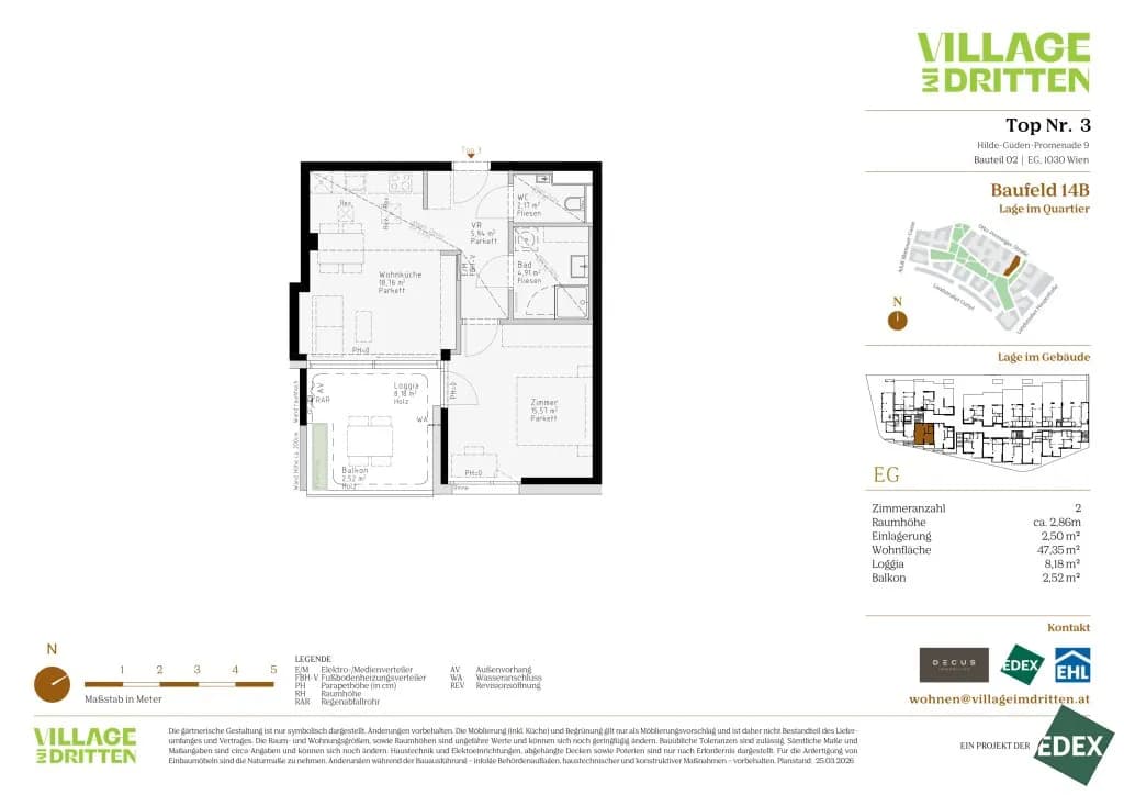 2-Zimmer-Wohnung kaufen in Wien – 47,35 m², € 355.000 – Bild 8 von 8