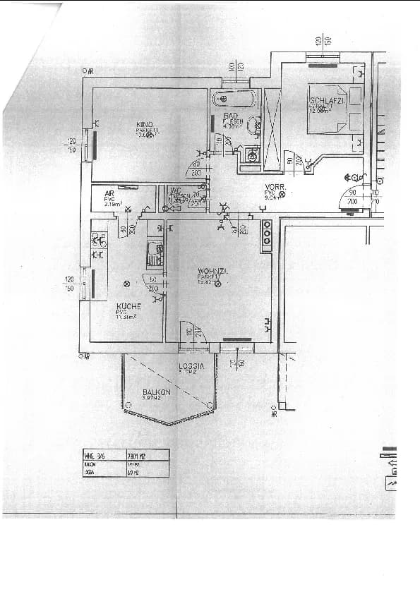 3-Zimmer-Wohnung mieten in Rohrbach – 72 m², € 633 – Bild 3 von 3